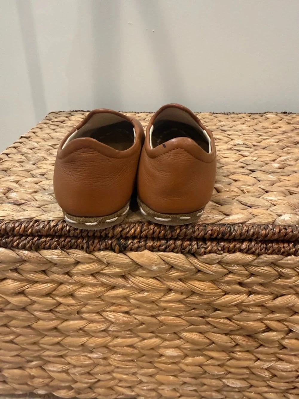 Atlantis Childrens Brown Slip-On Leather Loafers